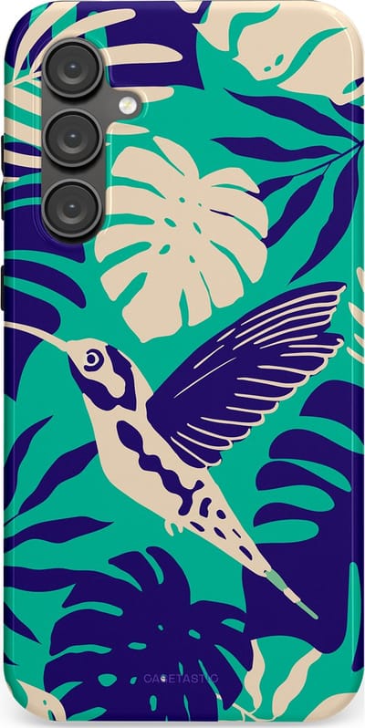 Casetastic Hoesje Geschikt voor Samsung S23 FE - Stijlvolle Beschermende Duo-layer Case - Paradijs Kolibrie