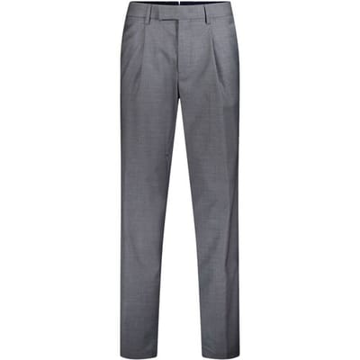Gardeur Broek Tolino Tropical Weave Lightweight Wool Blend Grijs / male