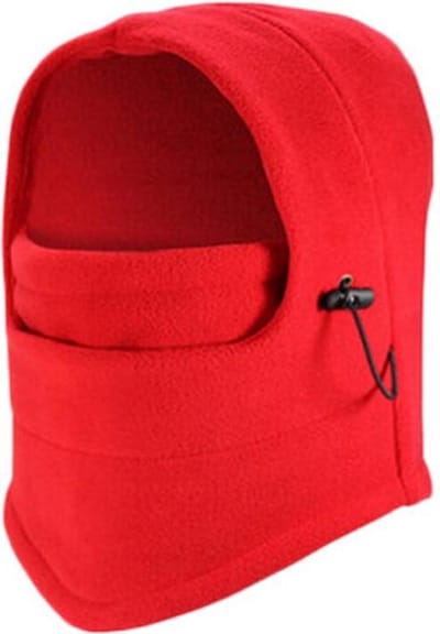 Jumada's Nekwarmer - Heren - Dames - Fleece - Motor - Bandana - Masker - Colsjaal - Winter - Sjaal - Gewatteerd - Skiën - Hoodie - Rood