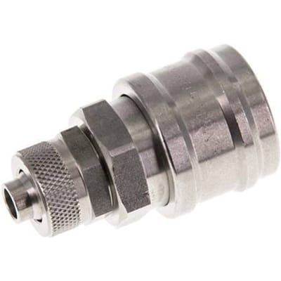 RVS DN 7.2 (Euro) Luchtkoppeling Snelkoppeling 8x10 mm Push-On - CLS7-N-S-8