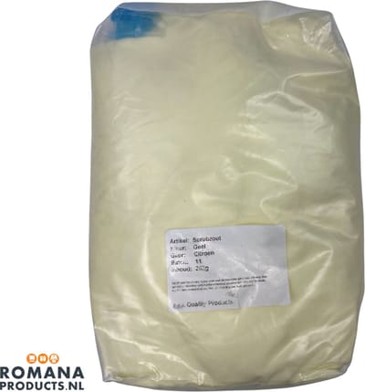 Romana Products Scrubzout 25kg - Verzorgende Bodyscrub voor Wellness - Citroen - Geel