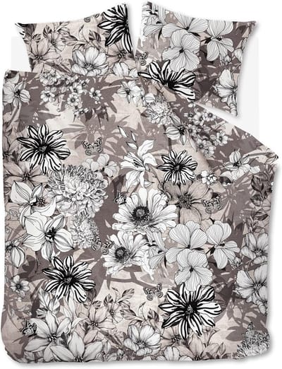 Beddinghouse Black Garden dekbedovertrek - Tweepersoons - 200x200/220 - Naturel