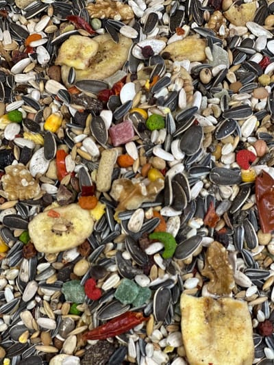 Papegaaienvoer 2x 2kg - Ara Voer Mix - Speciaal Voer Voor Ara's & Grote Kaketoes - Pellet & Zaad Mix Papegaai