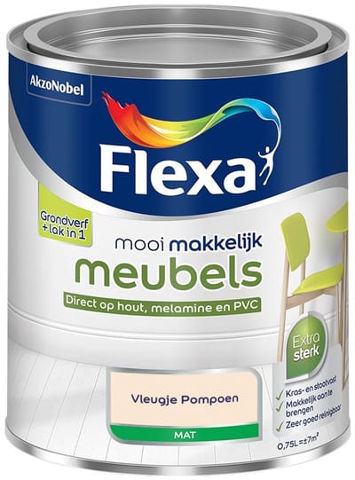 Flexa - Mooi Makkelijk Meubels Mat - Vleugje Pompoen - Mengverf - 750 Ml