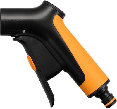 Spuitpistool Handgreep - Waterpistool Mondstuk - Tuinieren Water Geven - Traploos Regelbaar Debiet - 19mm Slangaansluiting - Zwart Oranje