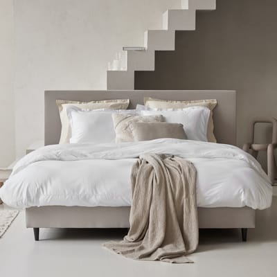 Dreamers Den - Dekbedovertrek Mariam - TC 400 - Egyptisch Katoen satijn - Wit - 200 x 200/220 cm - tweepersoons