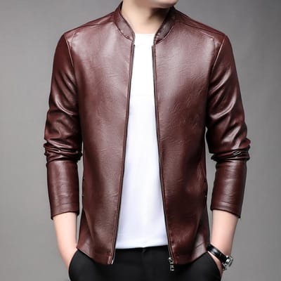 PU Leer Nieuwe Heren Leren Jas Plus Fluweel Mooi Trendy Grote Maat Leren Jas voor Mannen 5XL white