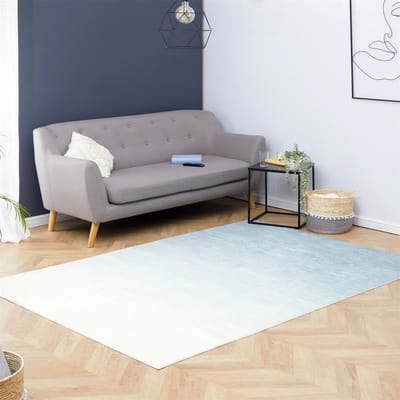 Wasbaar tapijt OMBRE 160 x 230 cm – Lichtblauw