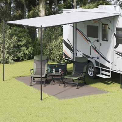 vidaXL - Tenttapijt - Lichtgrijs - 400 - x - 200 - cm - Polyetheen