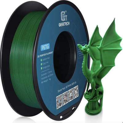 Geeetech PETG Filament Groen 1KG 1.75mm – Sterk & Duurzaam 3D Printer Filament – Hoge Nauwkeurigheid ±0.03 mm – Snelle Levering, Morgen in Huis