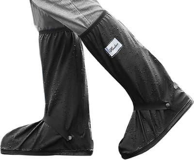Allecto - Motorfietsschoenen - Waterdichte regenoverschoenen - Antislip regenschoenen - Formaat 44-46 - Herbruikbare schoenhoezen - Perfect voor mo...