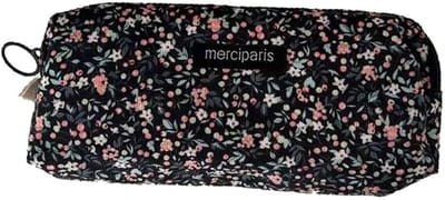 Dailygoods- Pennenetui Groot Capaciteit - Etui - Pennenetui - Cosmetica Tas - Sleuteltas - Zwart - 20x7x4.5cm