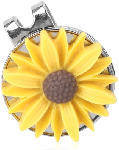 NTHProducts - Golf Ball Marker - Magnetische Hoedclip - Sterke Magneten - Geel - Accessoires voor Golfers - Perfect voor Mannen en Vrouwen - Unisex