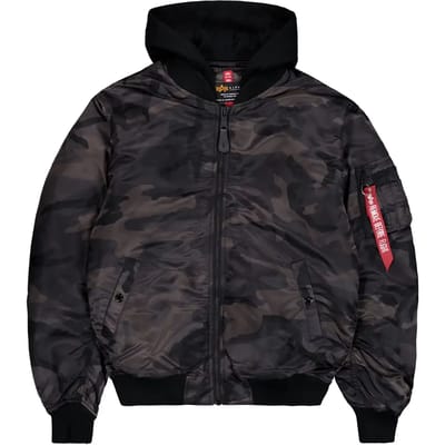 Geborduurd jack aan de achterkant Alpha Industries MA-1 ZH