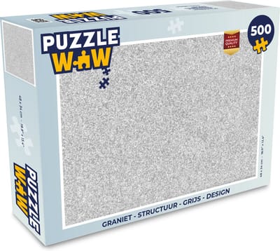 Puzzel Graniet - Structuur - Grijs - Design - Legpuzzel - Puzzel 500 stukjes