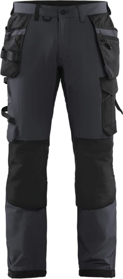Blaklader Werkbroek met 4-weg stretch 1522-1645 - Zwart/Donkergrijs - C52