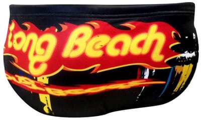 Turbo Long Beach Zwemslip Zwart L Man