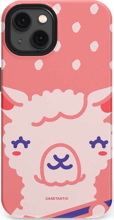 Casetastic Hoesje Geschikt voor Apple iPhone 13 Magsafe - Stijlvolle Beschermende Duo-layer Case - Lama beat