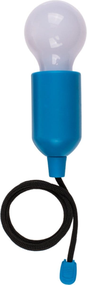 Out of the Bluetreklamp LED licht - kunststof - blauw - 15 cm - met koord van 90 cm