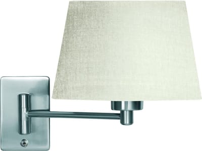 HighLight wandlamp Heron 1 kant stelbaar - mat staal excl. kap