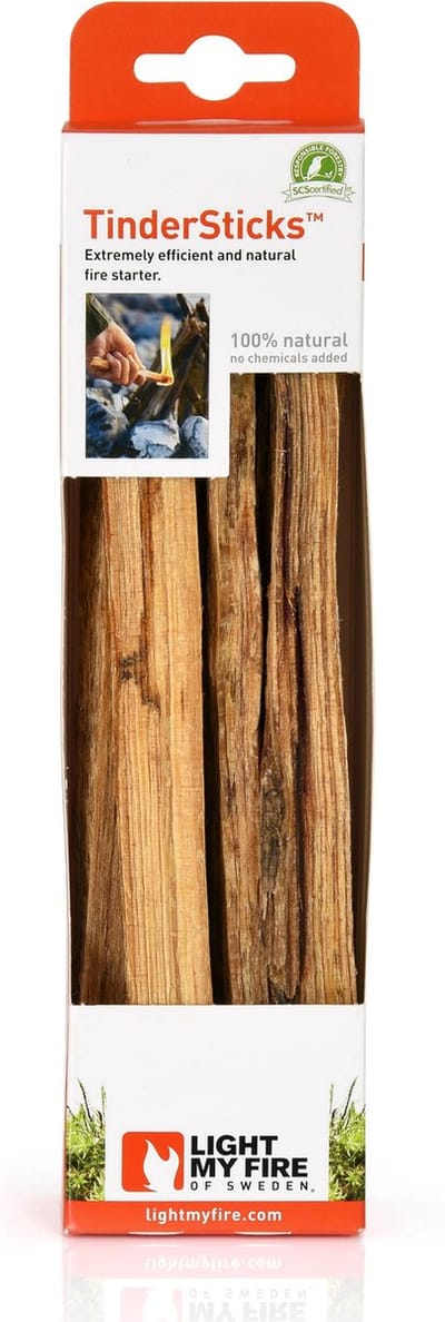 Light My Fire TinderSticks Aanmaakhout Lucifers Firestarter Survival Vuurstarter Tinder Dust Harshout Aanmaakblokje Aansteker Fire Starter Aanmaakhoutje Vuurmaker Kampvuur Scouting Hars Tondels Scout Vuur Maken Firesteel Barbecue BBQ