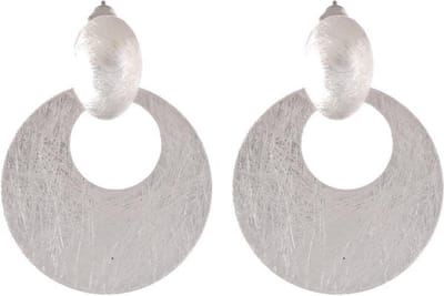 Behave - Oorbel steker statement stijl rond design zilverkleur
