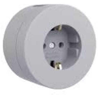 Opbouw stopcontact wit - OVIVO - wit - opbouw - stopcontact