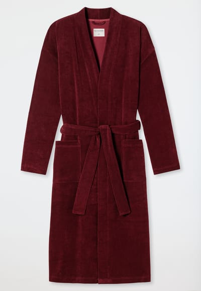Leichtfrottee badjas bordeaux - Feather Terry S
