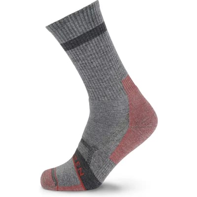 LORPEN Merino Hike Midweight Crew Wandelsokken - Lichtgrijs - Heren(39-42)