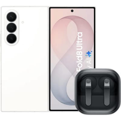 Samsung Galaxy Z Fold 8 Ultra 256GB Wit 5G + Samsung Galaxy Buds4 Pro Zwart