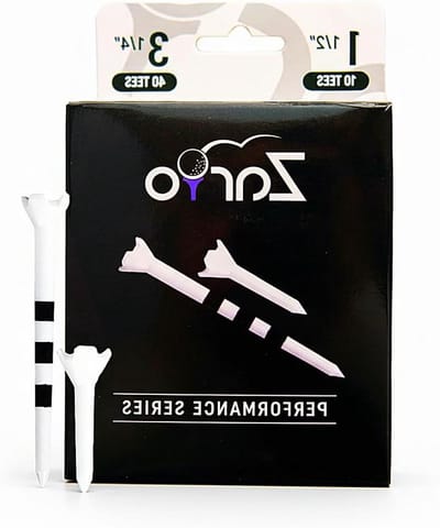 Golf Tees Combo - Tees Golf Ballen - Verbeter Golfervaring - Bijna Onbreekbaar Ontwerp - 50 stuks - Zwart Wit