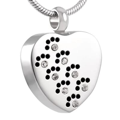 Aramat Jewels | Gedenkhangers | Stalen Ashanger Pootjes met Zirkonia – Zilverkleurig Gedenksieraad | | | |20mm | Staal | Volwassenen | Verkleurd niet