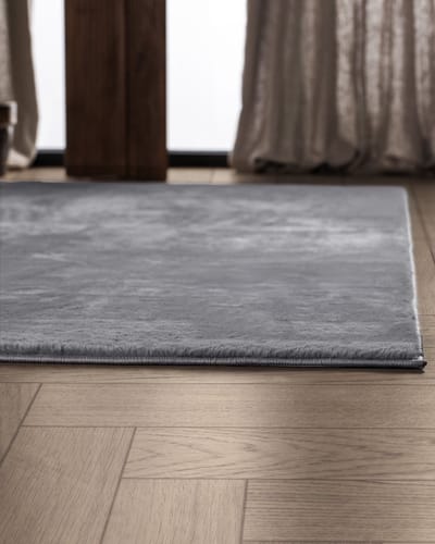 Carpetique Vloerkleed Rechthoek - 200x290 cm – Grijs - Antislip – Japandi & Scandinavisch Woonkamer Tapijt