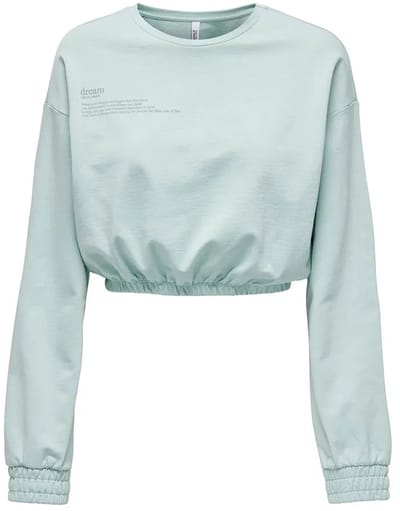 Only Zenia Unb Elastic Sweatshirt Groen L Vrouw