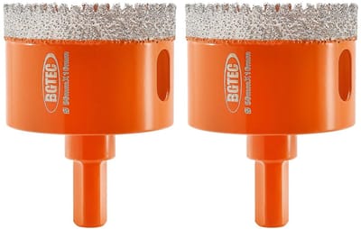 Diamantgatenzaagboor Set 50 mm - Vacuüm Gesoldeerd voor Tegels en Steen
