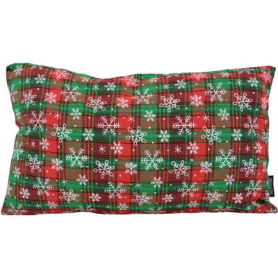 Gek op kussens! Sierkussen glow tartan | 30 x 50 cm | polyester