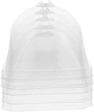 Plantenkoepels - Zaailing Hoezen - Planten Beschermen - Verstelbare Ventilatie - 5 Stuks - Transparant
