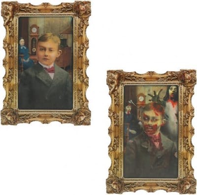AMSCAN - Halloween portret muurversiering - Decoratie > Muur-, deur- en raamdecoratie