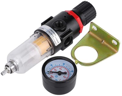 Dailygoody - Luchtdrukregelaar - Luchtcompressor - Waterafscheider met manometer - 1 Meter - Drukregelaar - Persluchtfilter - Geschikt voor pneumatisc