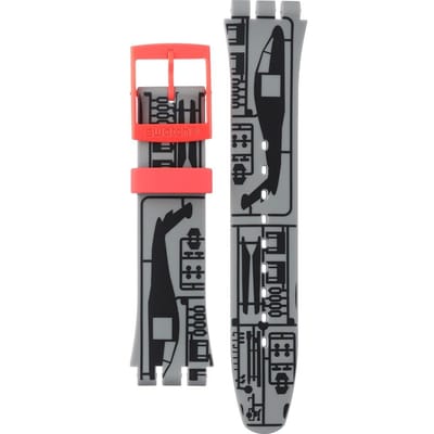 Swatch Plastic - Originals Large (41mm) SUO/SO29/SO32 ASUOM107 SUOM107 Helikit Horlogeband