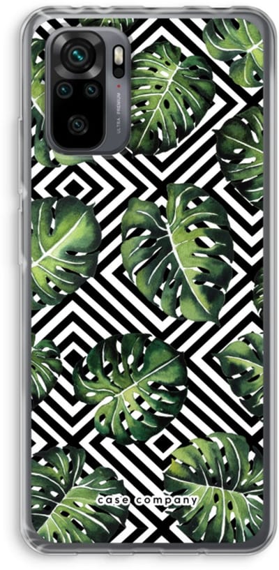 Case Company® - Hoesje geschikt voor Xiaomi Redmi Note 10 Pro hoesje - Geometrische jungle - Soft Cover Telefoonhoesje - Bescherming aan alle Kanten en Schermrand