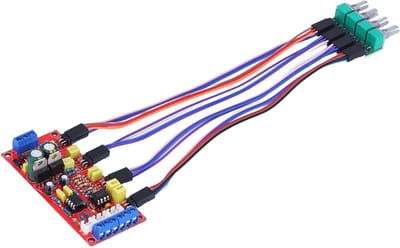 Toonregeling Voorversterker - Audio Module - Muziek Luisteren - Dubbele 5532 Chip - 100 x 43.5 mm - Groen