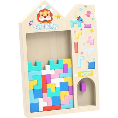 Peuterpuzzel 3D Driedimensionale Blokken Bouwblokken Baby Logica Training Speelgoed Ouder-Kind leeuw