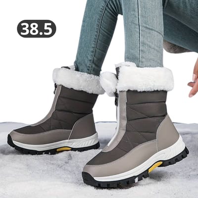 Nivard Sneeuwboots - Sneeuwschoenen Wintersport - Dames Snowboots - Ski Gadgets - Maat 38.5 - Grijs
