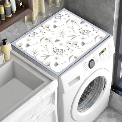 Universele Wasmachine Pad 60 x 60 cm - Zachte Beschermhoes voor Wasmachine & Droger, Op Maat Knipbaar