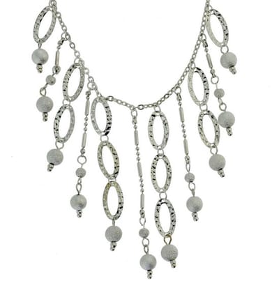 Behave - ketting met zilverkleur hangers - statement look - nikkelvrij - 41,5 cm