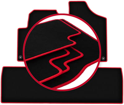 CARLUX-RED automatten voor: Seat Alhambra I minivan (1995-2010)