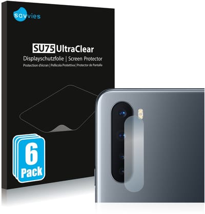 Savvies - Screenprotector voor OnePlus Nord (ALLEEN Camera Lens) - Folie Beschermfolie transparant 6 Stuks