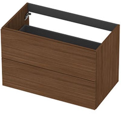 INK - Onderkast 2L Decor Softclose Tbv Greep - 800x450x520 Mm - Warm Walnoot