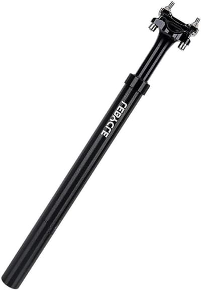 Fiets Zadelpen - Verstelbare Pen - Comfortabel Fietsen - Schokabsorberend Ontwerp - 309 mm x 400 mm - Zwart